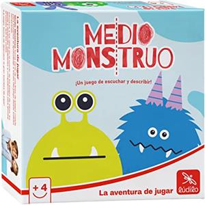 Ludilo - Mezzo Mostro | Giochi Da Tavolo Bambini 4 Anni O Più | Giochi Educativi Bambini 4 Anni Di Partite Di 10 Minuti | Gioco Da Tavolo 2 A 4 Giocatori