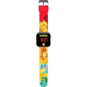 Kids Licensing Orologio digitale unisex per bambini automatico con cinturino in plastica POK4435, Pokemon