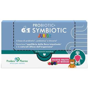 Prodeco Pharma Probiotic GSE Symbiotic Junior - Integratore Alimentare per il Benessere Intestinale, 15 Flaconcini