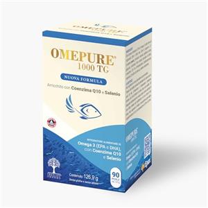 Treelife Pharma Omepure 1000TG - 90 perle da 1,41g - Integratore alimentare di Omega3 con Coenzima Q10 e Selenio