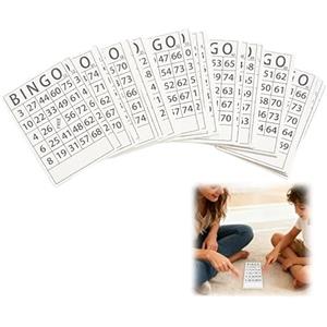 DERJDISF carte bingo gioco tombola 60 pezzi formato gigante 15.5x10 cm multicolore per feste compleanni matrimoni eventi famiglia amici divertimento interattivo bambini adulti riutilizzabili