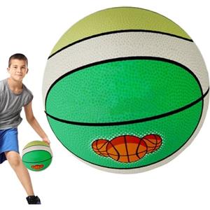 Generico Palla Da Basket Silenziosa | Pallone Ad Alta Elasticità Con Spugna Ammortizzante,Morbida in Schiuma per 3-12 Anni con Assorbimento Urto Ideale per Casa Scuola Giochi di Pavimenti Parquet Moquette Bamb