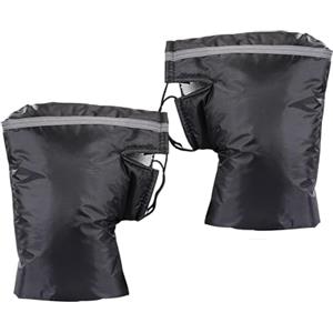 CaiTang Manicotti Universale per Manubrio Moto, Manicotto da Manubrio Antivento Impermeabile, Caldo Guanti da Manubrio per La Guida all'aperto, Invernali Guanti per Moto, Scooter, Bici, Motoslitte