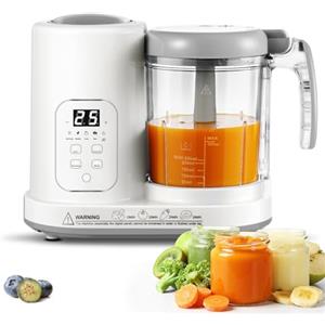 TopStrong Cuocipappa, Omogeneizzatore per Neonati, Mixer Multifunzione con Controllo Touch, Baby Food Maker - Vapore, Mixer, Pulizia Automatica, Riscalda, Scongela