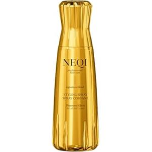 NEQI Spray Diamond Glass (180ml) - Finitura brillante effetto vetro - Termoprotettore fino a 230 °C - Anticrespo & anti-umidità - Per tutti i tipi di capelli