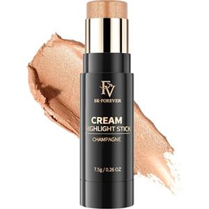 FV Stick Illuminante Viso Cremoso a Lunga Durata - Facile da Sfumare, Multi-Uso, Finish Brillante, Per Viso e Occhi, 03 Champagne - Cruelty-Free