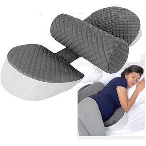 Nastopee Cuscino per gravidanza per donne incinte, per schiena, addome, fianchi, in memory foam, per chi dorme sul fianco, con rivestimento traspirante, regolabile