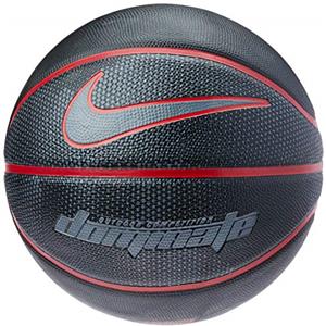 Nike Dominate 8p, Pallone da Basket, Unisex, N.Ki.00.019.07, Black/University Red/Cool Grey, 7