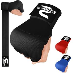 SAWANS Fasce per Le Mani da Boxe Guanti Interni per la Protezione delle Mani Cinturini da Polso Lunghi Guanti da Combattimento Elasticizzati e Imbottiti per Arti Marziali Sacco da Boxe Guanti in