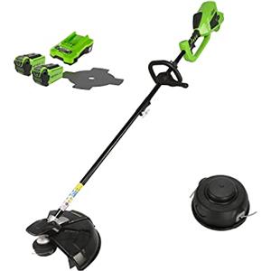 Greenworks 40V Decespugliatore a Batteri+ Testina per tagliabordi