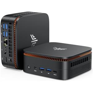 NiPoGi Pinova P1 Mini PC ΑΜD 4300U(Max 3.7GHz, 4C/4T, Migliore di 3500U/N150/N97),16GB DDR4 1TB SSD Mini Desktop Computer, Triplo Display DP 1.4+HDMI 2.0+USB 3.2 Type-C 4K@60Hz/WiFi 5/BT4.2