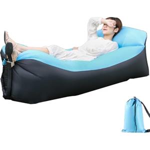 Dinchaakuarry Campeggio Del Divano Ad Aria Gonfiabile - Design Del Lettino A Riempimento Veloce, Materiale Esterno Resistente | Ideale Per Sentieri Escursionistici,posti A Sedere In Spiaggia E Portatili In Festiva