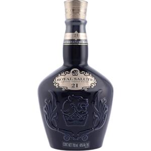 Royal Salute 21Y Blended Scotch Whisky con Bottiglia Ceramica Blu e Astuccio Regalo, vol 40%, 70CL