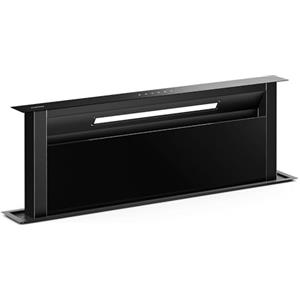 Klarstein Velaire Cappa Aspirante 90 cm - A++ Efficienza Energetica, 906 m³/h, Touch Invisibile, LED, Filtro Lavabile, Sottopensile, Cappa Cucina 90 cm Incasso, Design Minimalista