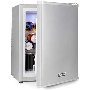 KLARSTEIN Mini Frigo Bar da Camera, Portatile, Piccolo da Ufficio, con LED, Ripiani Rimovibili, da Campeggio e Skin Care 5-15°C, 33L