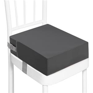 HAWAKA Rialzo Sedia Bambini Flessibile Lavabile Rimovibile Portatile PU da Tavolo 2 Regolabile Cinghiette Antiscivolo Alzasedia per Usare Casa Viaggi