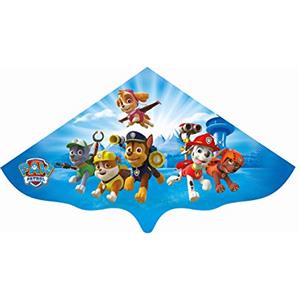 GÜNTHER FLUGSPIELE 1219 - Aquilone per bambini con motivo Paw Patrol, aquilone a linea singola in robusto foil di PE per bambini dai 4 anni in su, dimensioni circa 115 x 63 cm.