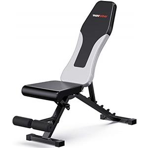 WINNOW Regolabile Panca per Allenamento con Pesi Pieghevole Panca per Allenamento a Casa in Palestra Inclinata Declinata Piana a Pressa Multiuso Esercizi