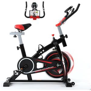 ISE Cyclette da Casa con Resistenza Regolabile, Cyclette per Casa Professionale con Supporto per Smartphone, SY-7802