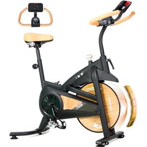 ISE Cyclette da Casa con Resistenza Magnetica, Cyclette per Casa Professionale Exercise Bike con Schermo LCD Supporto per Smartphone/Tablet