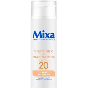 Mixa - Crema anti-macchia SPF 20 con vitamina C e niacinamide - Tintura opaca e irregolare - schiarente uniformizzante - Texture leggera e rinfrescante - Flacone pompa antiossidante - 50 ml