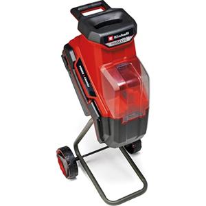 Einhell trinciatrice a batteria REDAXXO 36/25 Power X-Change (36 V, max. 25 mm di spessore del ramo, 3 lame reversibili in acciaio, sacco di raccolta 55 litri, maniglia di trasporto, pestello)