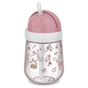 Mepal - Bicchiere con cannuccia Mio Little Dutch - Bicchiere antigoccia per bambini a partire dai 9 mesi - Antigoccia - Lavabile in lavastoviglie - 300 ml - Fairy Garden