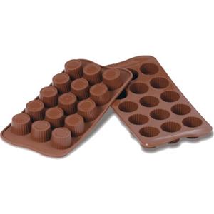 silikomart | SCG07 Stampo in Silicone per Cioccolatini PRALINE, Antiaderente, Confezione da 1 Stampo per Dolci, Easy Choc, Ø 30 h 18 mm, Made in Italy