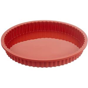 Silikomart SFT424 Stampo Classic Crostata, Silicone, Rosso, 24x24x3 cm, 1 unità