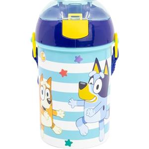 Stor BOTTIGLIA RIUTILIZZABILE ROBOT POP UP CON CANNUCCIA, CORRA Y CIERRE DE 450 ML | BLUEY