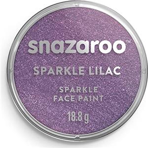 Snazaroo - Pittura Per Viso e Corpo, Trucchi da Viso per Travestimenti, per Bambini e Adulti, 18 ML, Colore Lilla Scintillante