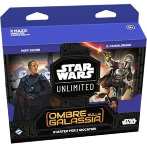 Asmodee Star Wars: Unlimited TCG Ombre sulla Galassia STARTER SET - Domina la galassia! Gioco di carte collezionabili per bambini e adulti, dai 12 anni in su, 2 giocatori, Edizione in Italiano