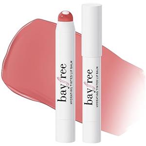 bayfree Tinted Lip Balm Plumper, Balsamo Labbra Colorato Leggero, Idratante e Colorato Con Jojoba Seed Oil, Balsamo per Labbra Finitura Lucida Naturale, Pink Rose
