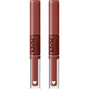 NYX Professional Makeup Shine Loud Rossetto Tonalità Boundary Pusher No Transfer Ultra-Pigmentato Gloss Brillante Lunga Tenuta 16h Finish Lucido Colore Intenso Formula con Oli Nutrienti - 2 Rossetti