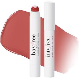 bayfree Tinted Lip Balm Plumper, Balsamo Labbra Colorato Leggero, Idratante e Colorato Con Jojoba Seed Oil, Balsamo per Labbra Finitura Lucida Naturale, Tea Camellia