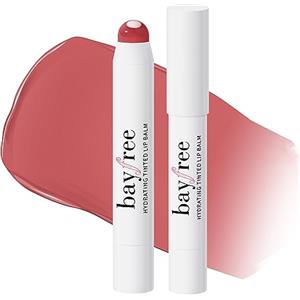bayfree Tinted Lip Balm Plumper, Balsamo Labbra Colorato Leggero, Idratante e Colorato Con Jojoba Seed Oil, Balsamo per Labbra Finitura Lucida Naturale, Tang Peony