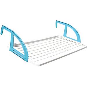 Dicoal Stendibiancheria B992 Stendino da balcone, Bianco, 105 x 55 x 26 h