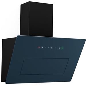 KLARSTEIN SleekAir Cappa Cucina - 60cm Cappa Inclinata, 686 m³/h, A++ Efficienza Energetica, Touch Control, LED 5W, Silenziosa, Antracite, Scarico & Ricircolo