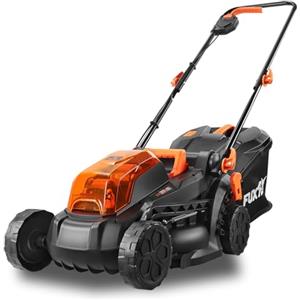 Fuxtec Tagliaerba Tosaerba a batteria 2x20V FUXTEC FX-E1RM20 - larghezza di taglio di 33cm /sacco raccoglierba 35L - Senza batterie e senza caricatore