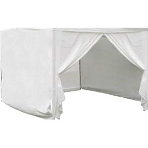 MilaniHome Set Pareti Laterali Bianche per Gazebo Professional 3 X 4,5