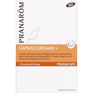 Pranarom Pranarôm - Pranacaps Origano - Conforto digestivo - Fegato e Intestino - 30 Caps