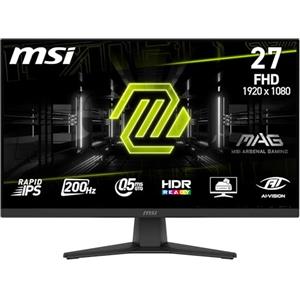 msi MAG 272F Monitor Gaming 27, FHD 1920x1080, 200Hz, 0,5ms, HDR Ready, AMD FreeSync Premium, Eye Care, AI Vision, HDMI 2.0b, DP 1.2a, Supporto Regolabile in Inclinazione, Montaggio VESA, Nero