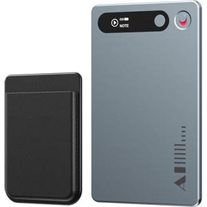 MECHEN Registratore Vocale AI Professionale, 64 GB Registratore Digitale Trascrivi Riassumi, Supporta 81 Lingue, Controllo App, Cloud illimitato, per Riunioni Lezioni Chiamate Colloqui (Grigio)