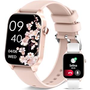 Betatree Smartwatch Donna con Chiamate, 1.8" Orologio Digitale Smartwatch, 20 Modalità Sportivo Contapassi Fitness con Assistente Vocale/Cardiofrequenzimetro/Monitor Sonno, Android iOS Smart Watch