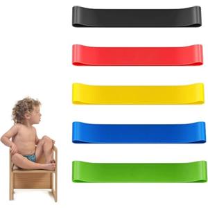 SEMINISMAR Fasce Elastiche per Sedie Bambini,5 Pezzi Elastici per Sedia per Bambini,Rimbalzanti Antistress Fasce,Cinghie per Sedili Flessibili per ADHD,Fasce Rimbalzanti Antistress Fasce per Sedia Sensoriali