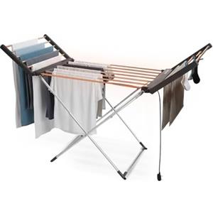 Wintem - Stendino Elettrico Richiudibile Magic Dry XL in Alluminio con 2 Ripiani Riscaldanti, Stendibiancheria Salvaspazio per Casa, Asciugabiancheria Rapido e a Basso Consumo