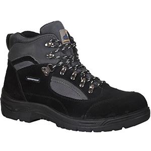Portwest FW66 Scarponcino Steelite Hiker S3 WR Stivali antinfortunistici, Unisex - Adulto, SRC, Nero (Nero Bkgr), 39 EU (6 UK)
