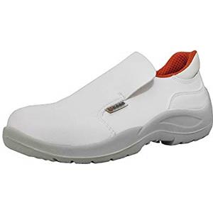Base Protection Cloro Scarpa Antinfortunistica, da Uomo e Donna, Bianco/Arancione, Taglie 43