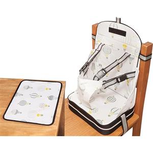 Baby Polar Gear Polar Gear Alza Sedia con Tovaglietta per Bambini, senza BPA, lavabile, riutilizzabile e ripiegabile, con cintura a 5 punti