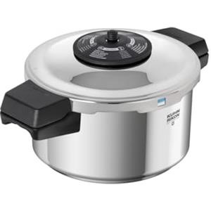 Kuhn Rikon Duromatic Classic NEO - Pentola a pressione con manico laterale, 3,5 l, prodotta in Svizzera, ultra veloce e ad alta efficienza energetica, base super termica spessa, sicura e durevole